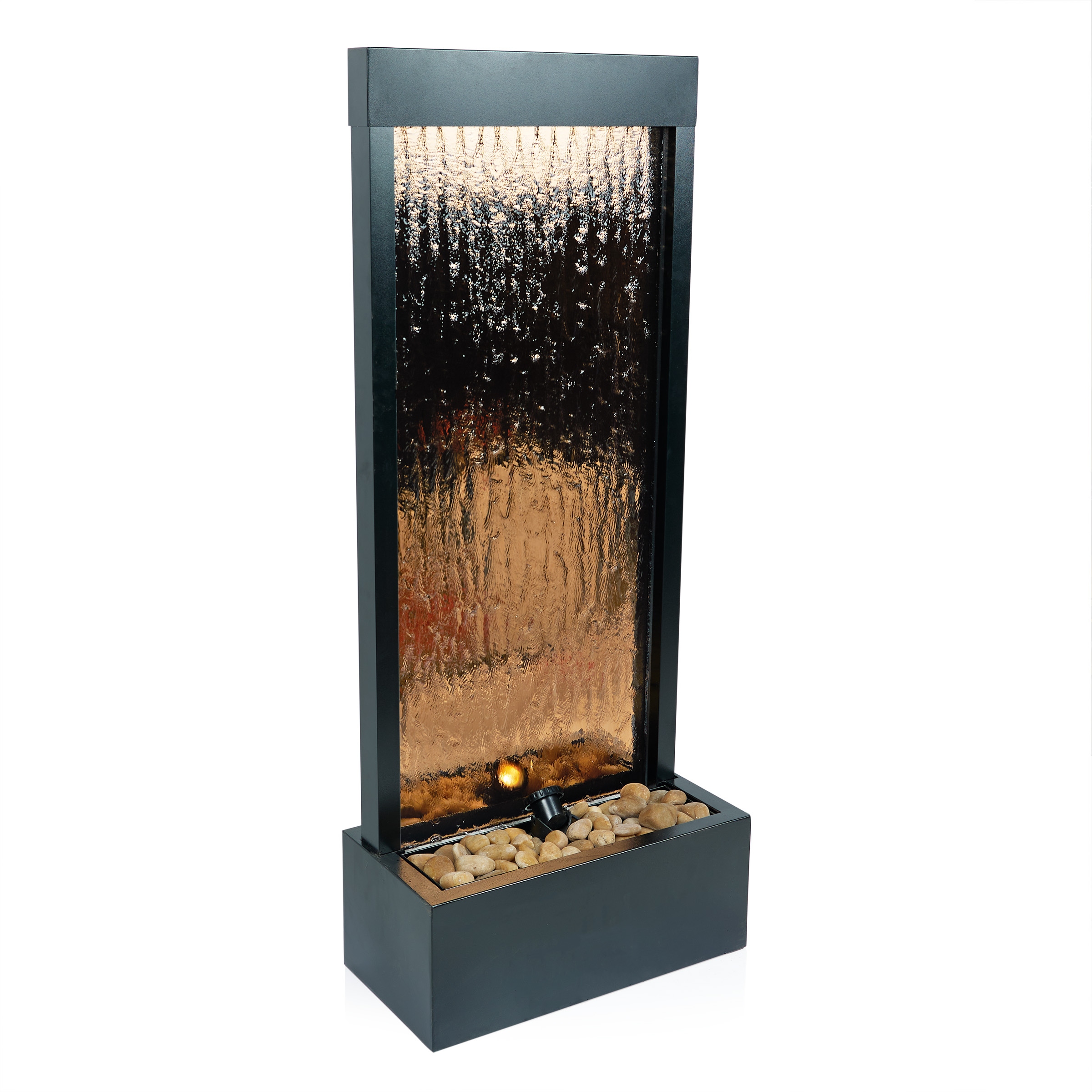 置物 Valley Waterfall Alpine Corporation 28-in H Resin Water Rock Waterfall