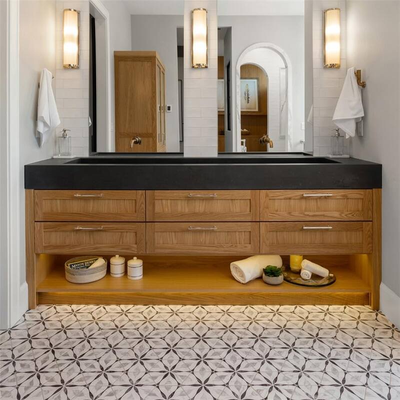 Merola Tile Classico Bardiglio Hex Flower 7" x 8" Porcelain Floor and Wall Tile