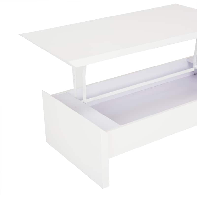 SAFAVIEH Kinsley White Lift-Top Coffee Table - 47.2" x 23.6" x 13.4"
