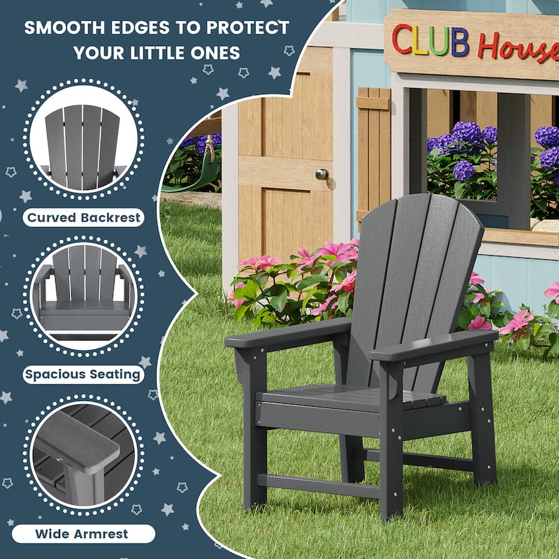 Laguna Kids Outdoor Poly Adirondack Chair (Set of 2)