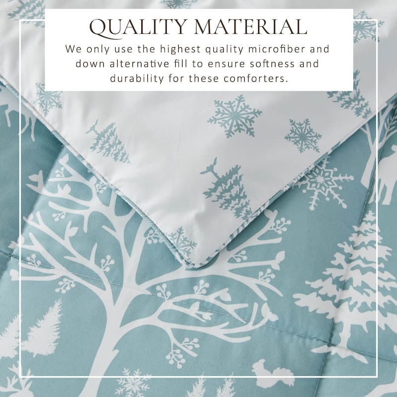 Linery & Co. Holiday Down Alternative Comforter and Sham Set