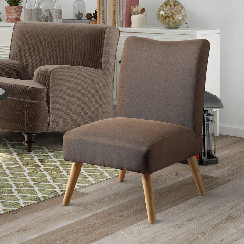 Pind Mid-Century Modern Fabric Padded Accent Chair by Furniture of America
