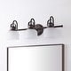 preview thumbnail 93 of 113, Shirley Metal/Glass LED Vanity Light, by JONATHAN Y