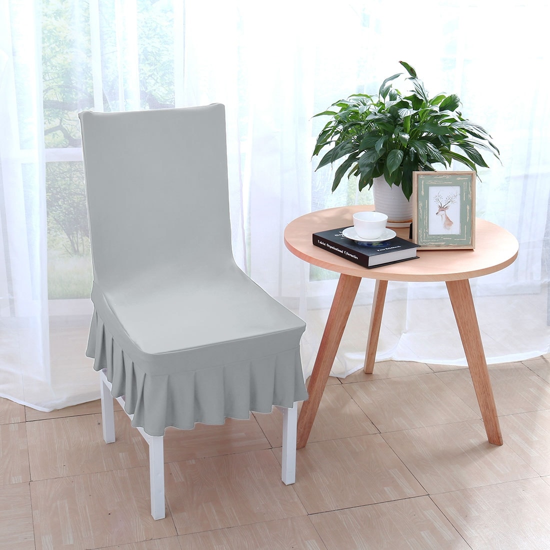 Shop Stretchy Thicken Plush Short Dining Room Chair Covers Seat Protector Slipcover On Sale Overstock 20583100