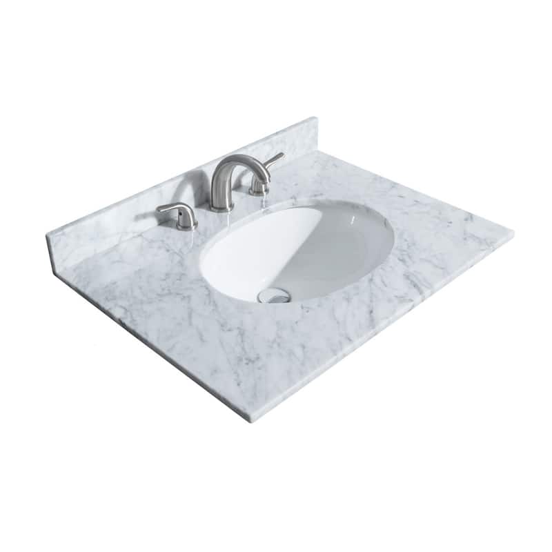 Wyndham Collection Deborah 30" Free Standing Single Vanity Set with
