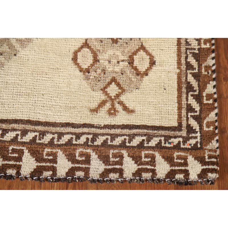 Gabbeh Persian Vintage Area Rug Hand-knotted Foyer Wool Carpet - 3'1"x 6'5"