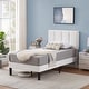 preview thumbnail 16 of 70, Kids Bed Frame, Height Adjustable Upholstered Bed, Twin Size Bed Set of 2