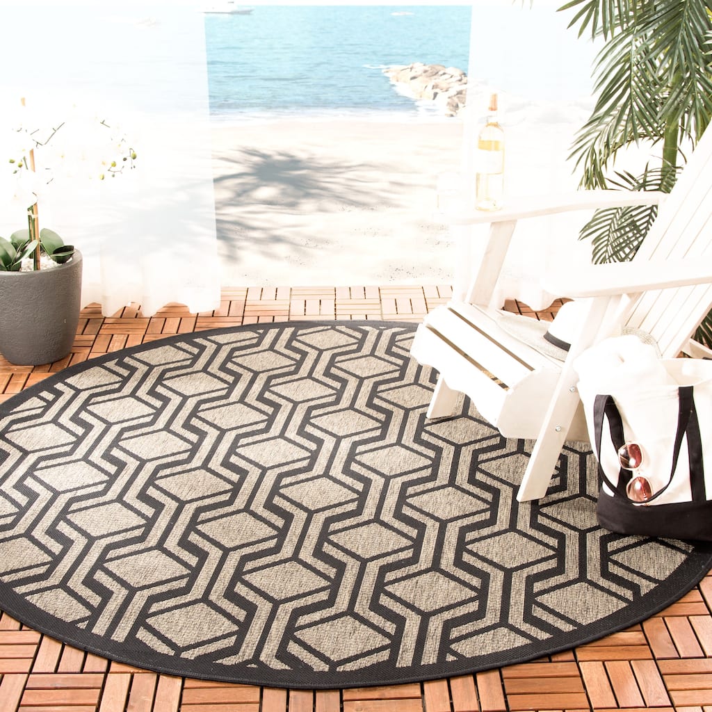SAFAVIEH Courtyard Jeanine Indoor/ Outdoor Patio Backyard Rug