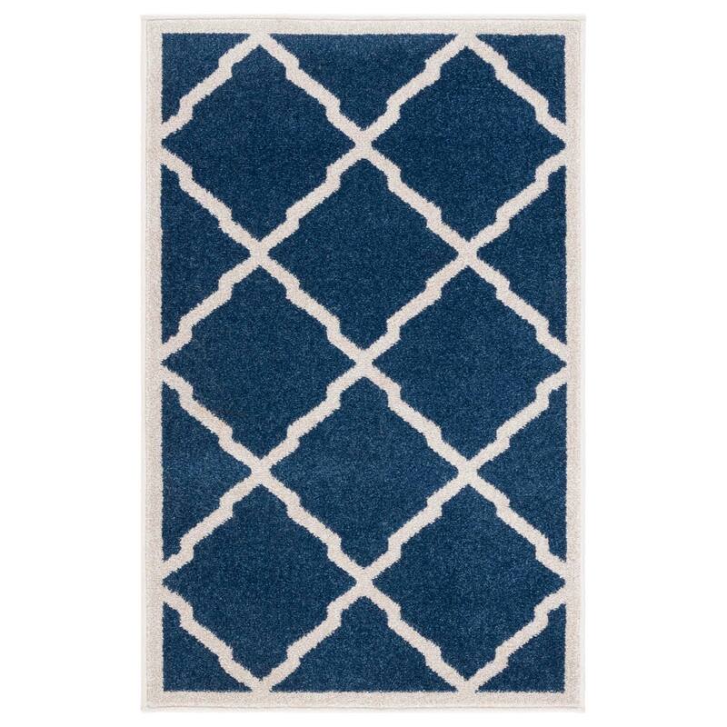 SAFAVIEH Amherst Teresinha Modern Rug - 2'6" x 4' - Navy/Beige