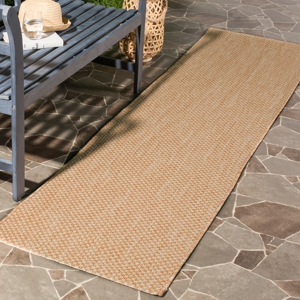 slide 2 of 8, SAFAVIEH Courtyard Jonell Indoor/ Outdoor Patio Backyard Rug 2'3" x 10' Runner - Natural/Cream