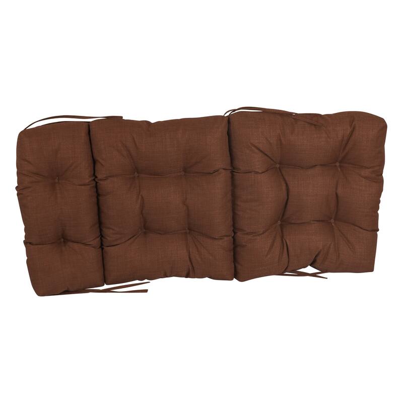 Multi-section Tufted Outdoor Seat/Back Chair Cushion (Multiple Sizes)