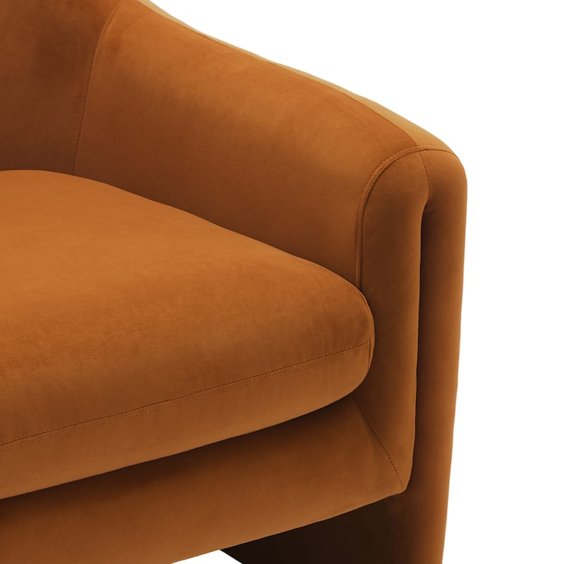 Modern Upholstered Barrel Accent Chair