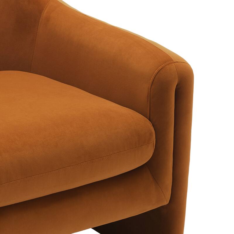 2 Set Modern Upholstered Barrel Accent Chair