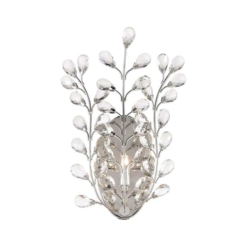 Elk Home Crystique Polished Chrome With Crystal 1 Light Sconce