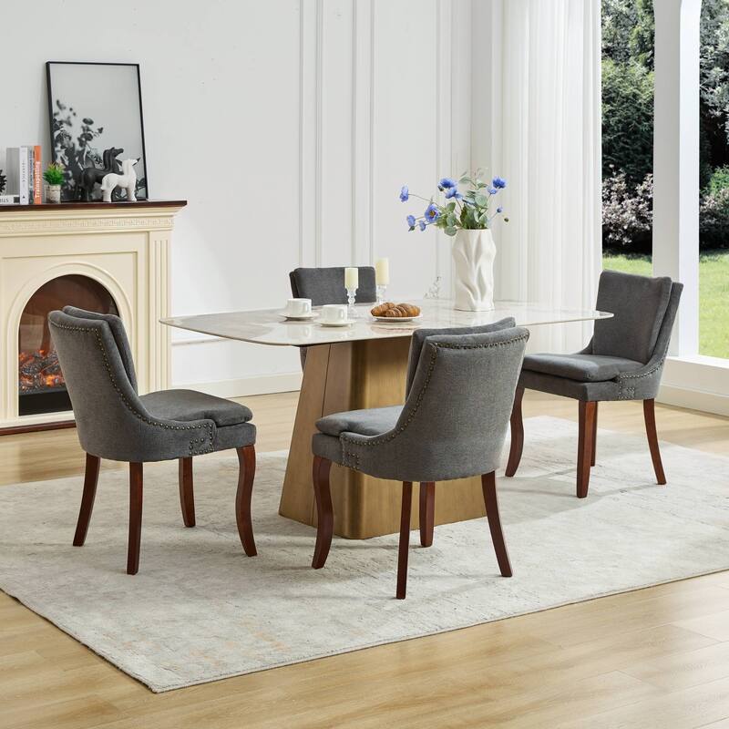 Modern Dining Chairs Set of 2, Accent Side Leisure Chairs