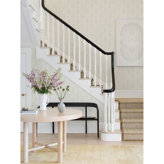 Advantage Mersenne Taupe Geometric Wallpaper