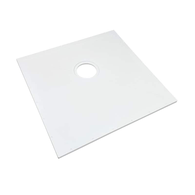 Transolid Ready to Tile Wet Floor Shower Base in White