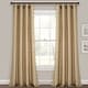 Lush Decor Luxury Regency Faux Silk Two Tone Tassel Window Curtain ...