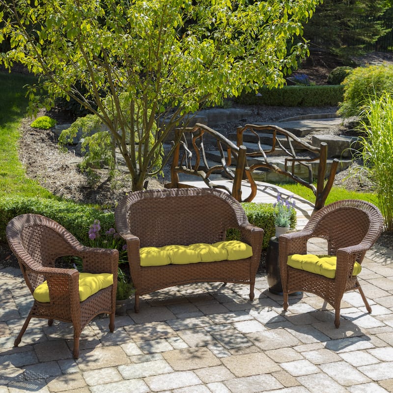 ARDEN Outdoor 18 x 41.5 in. Wicker Settee