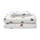preview thumbnail 46 of 146, Eddie Bauer 100% Cotton Flannel Novelty Prints Sheet Set Full - Ski Patrol