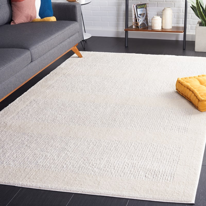 SAFAVIEH Melody Tuba Contemporary Scandinavian Rug - 6'7" Square - Ivory/Grey