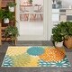preview thumbnail 84 of 150, Nourison Aloha Floral Modern Indoor/Outdoor Area Rug 2'8" x 4' - Turquoise Multicolor