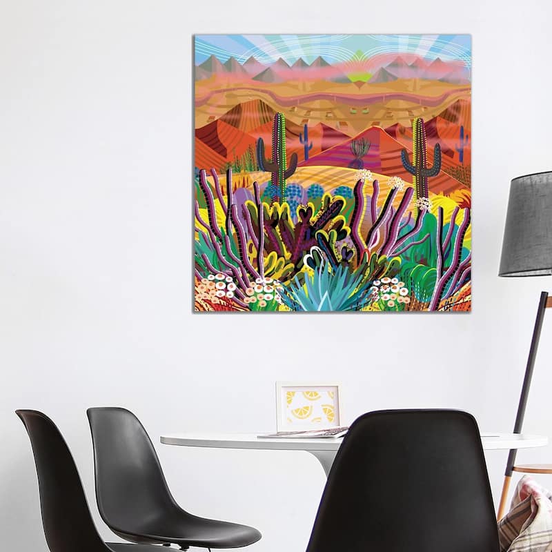 iCanvas "Reaching The Mountain Top" by Charles Harker Canvas Print - 37x37x1.5