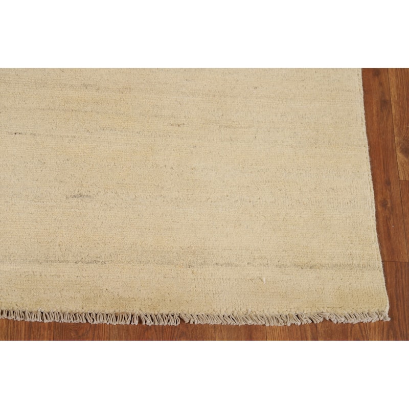 Modern Gabbeh Oriental Rug Handmade Wool Carpet - 4'10"x 6'2"