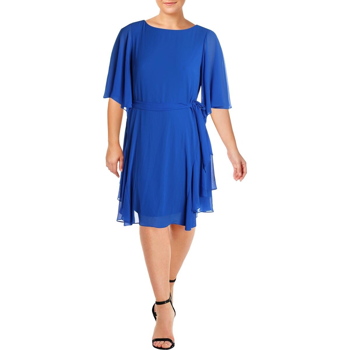 ralph lauren ruffled georgette dress