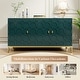 preview thumbnail 6 of 51, Clihome 3 Door Glossy Media Storage Sideboard Accent Cabinet