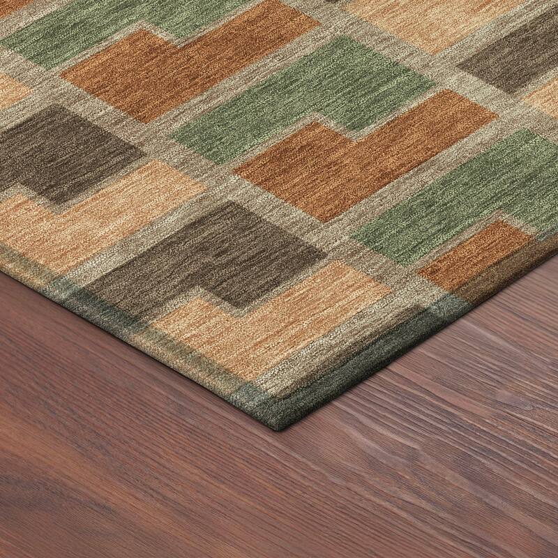Machine Washable Indoor/ Outdoor Contemporary Kaylee Chantille Rug