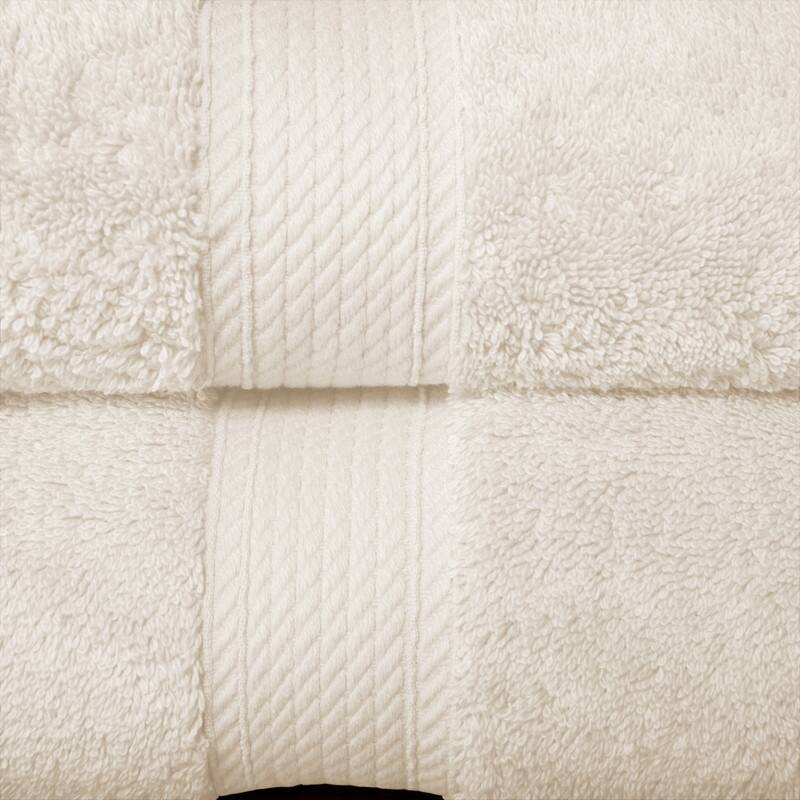 Blue Nile Mills Egyptian Cotton Plush Heavyweight 850 GSM Absorbent 6 Piece Towel Set
