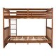 preview thumbnail 72 of 105, Modern Style Wooden Bunk Bed with Ladders and Two Storage Drawers