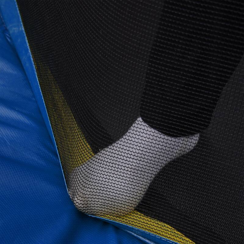 10FT Trampoline with Inner Safety Net (Elastic Ropes Version) - Blue