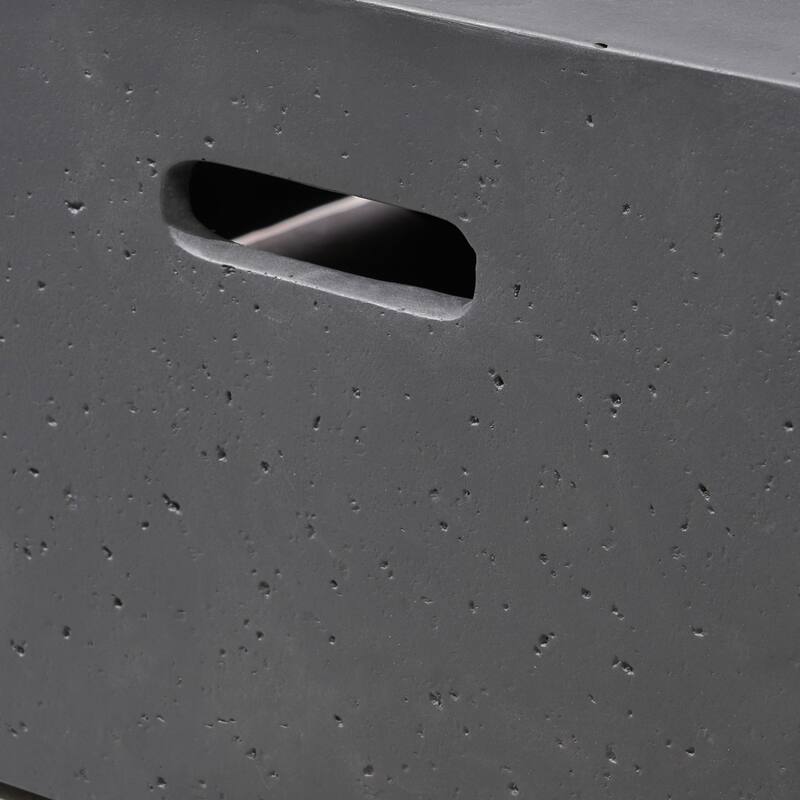 Oana Outdoor U-shaped 8-seat Acacia Sectional Sofa Set w/ Fire Pit by Christopher Knight Home