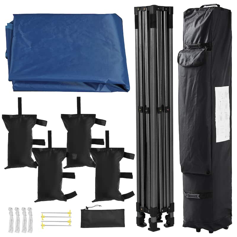 Yaheetech Adjustable Commercial Pop-up Canopy with Wheeled Carry Bag