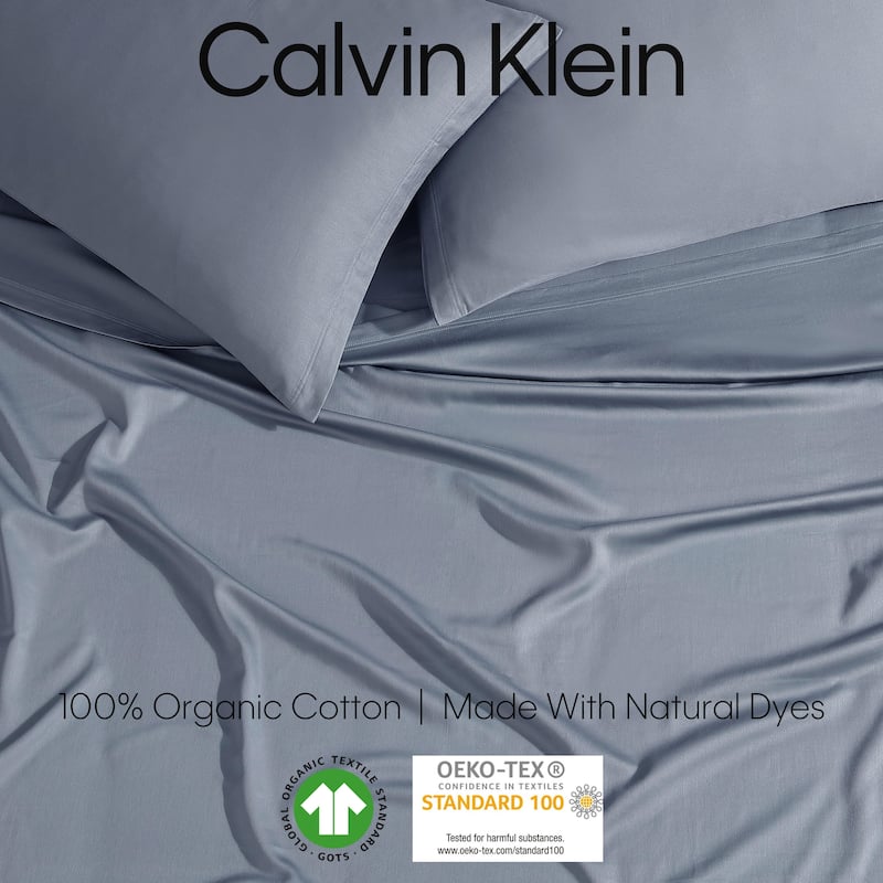 Calvin Klein Organic Earth Solid 4 Piece Sheet Set