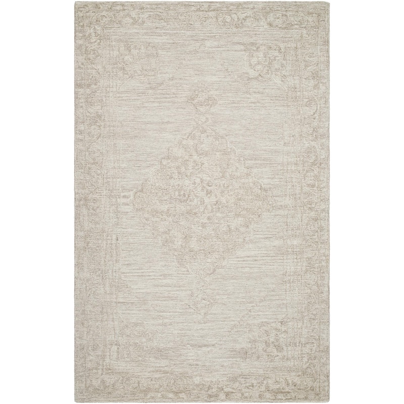 Anissa Casual Solid Color Wool Area Rug