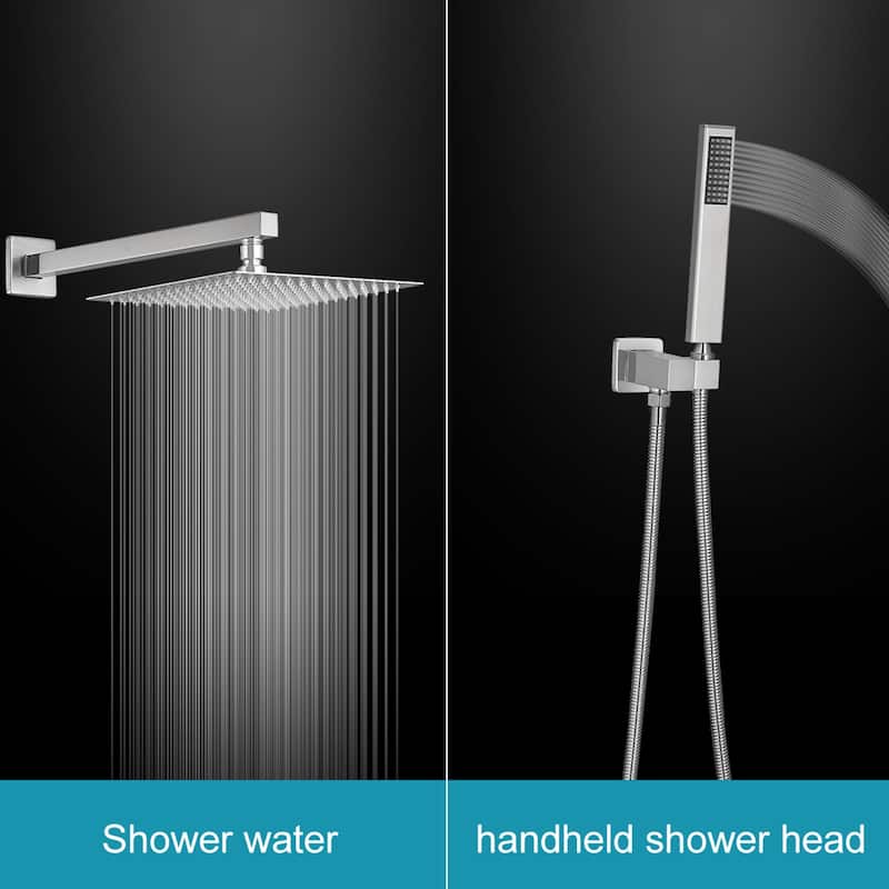 WIZ 3-Spray 10 in. Wall Mount Shower Head System Shower Faucet