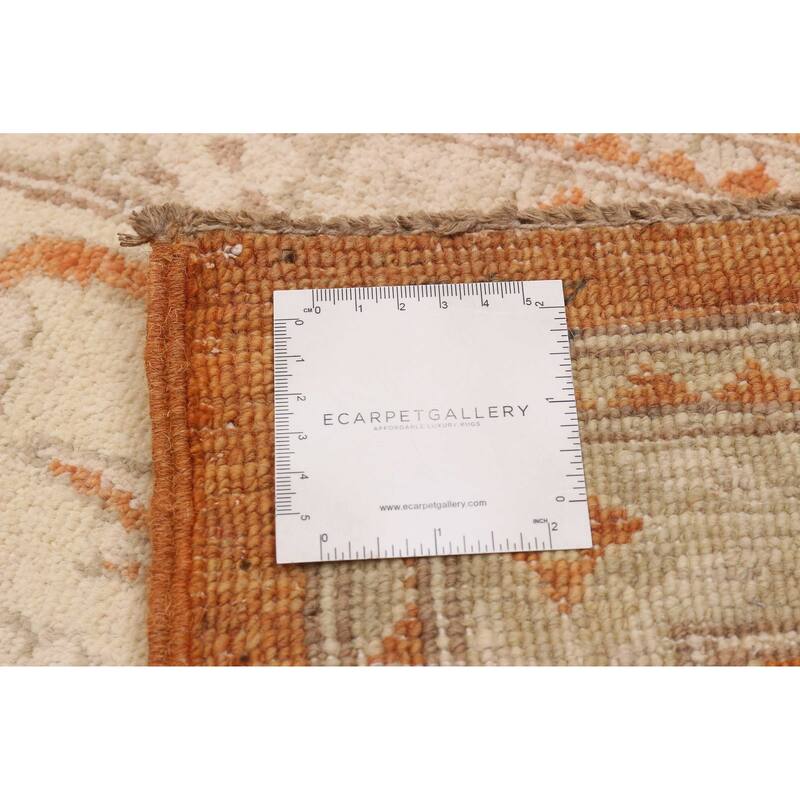 ECARPETGALLERY Hand-knotted Chobi Finest Burnt Orange Wool Rug - 7'10 x 10'0