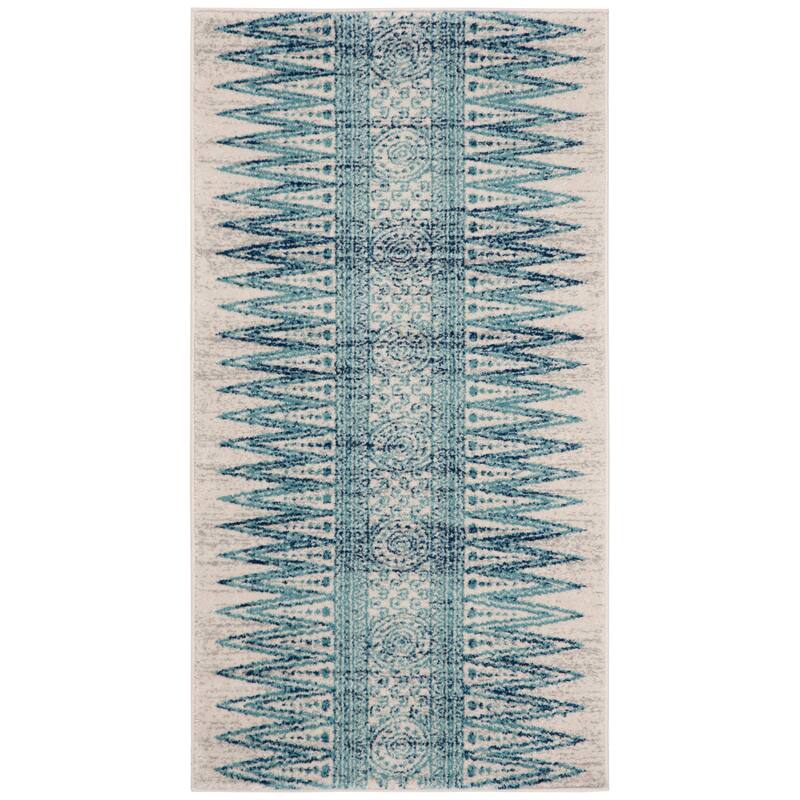 SAFAVIEH Evoke Cecylia Vintage Boho Rug - 2'2" x 4' - Ivory/Turquoise