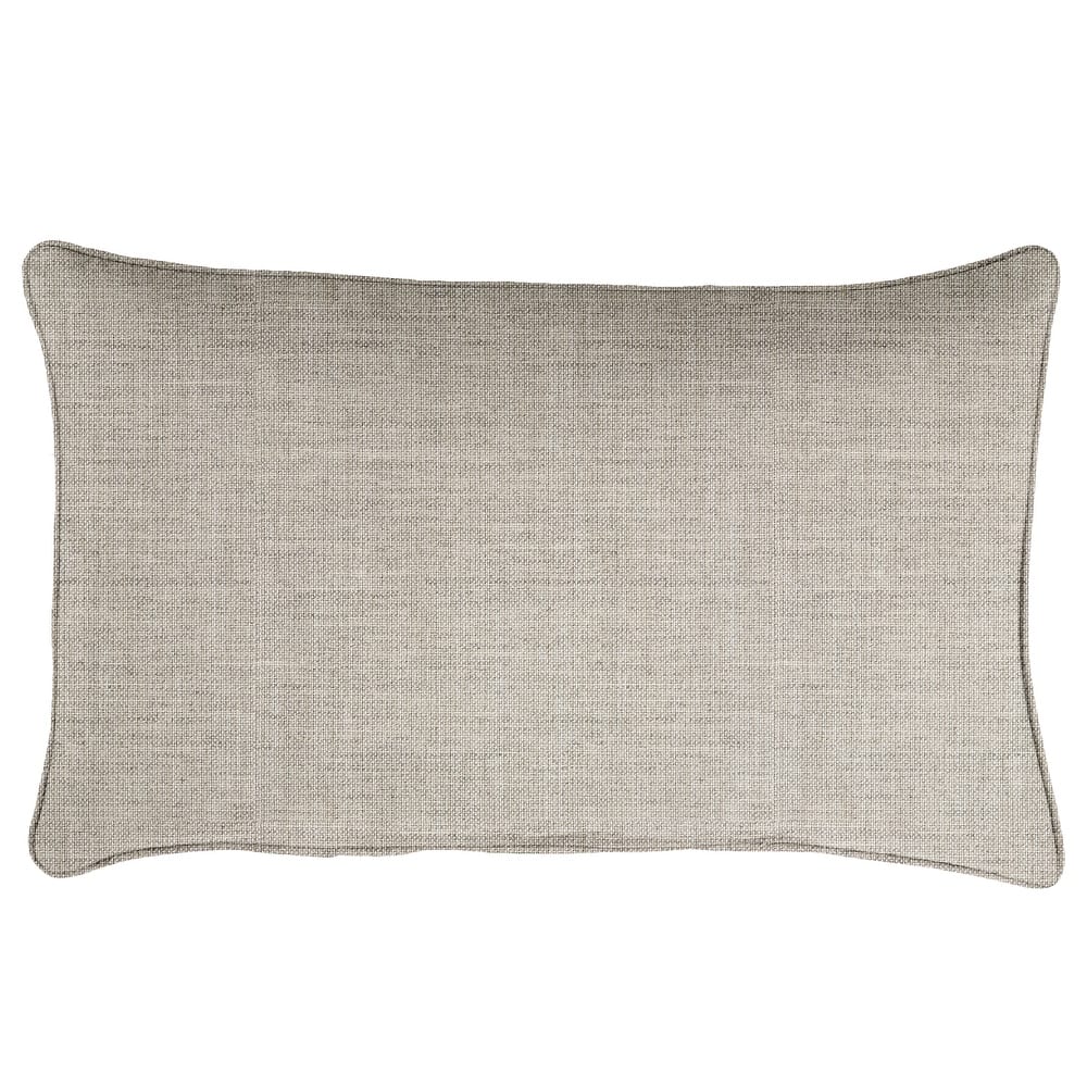 Sunbrella Canvas Indoor/Outdoor 12x24 Corded Lumbar Pillow (Single) - 12 in H x 24 in W x 6 in D
