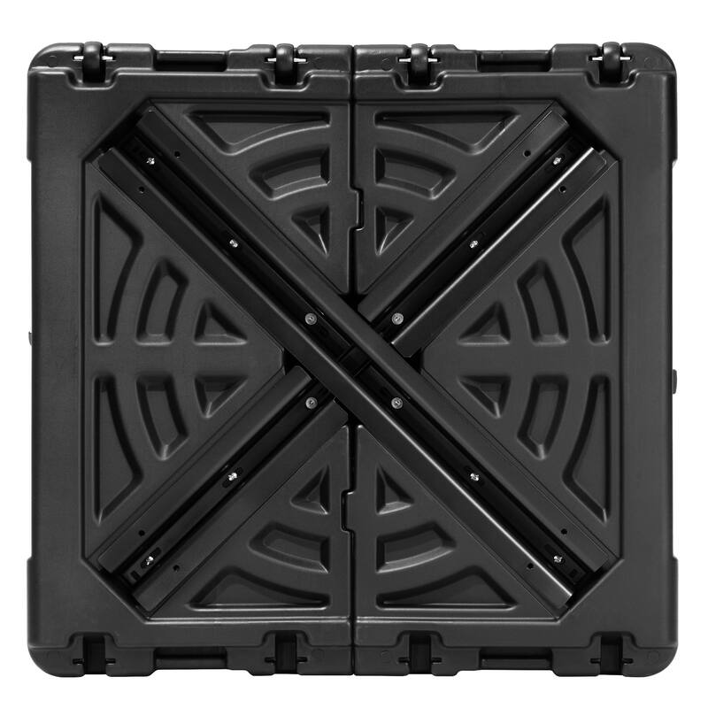 VredHom Patio Offset Cantilever Umbrella Base Stand with Wheels - 33.46" L x 33.46" W x 7.87" H