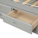 preview thumbnail 18 of 45, Twin Size Platform Storage Bed Solid Wood Bed with 6 Drawers