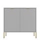 preview thumbnail 46 of 56, Clihome 2-Door Storage Media Accent Buffet Sideboard