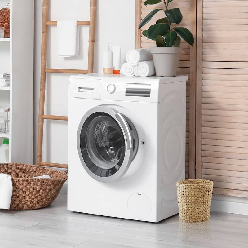 Set of 2 Water Hyacinth Waste Baskets Natural Woven Trash Can Bins - Tan - 2 Pack