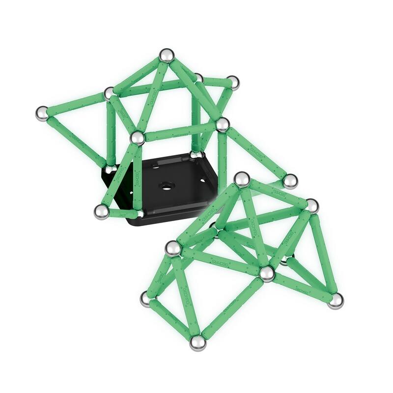 Geomag Glow Construction Set Recycled, 42 pcs