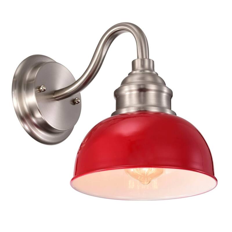 Lummilen 1 Light Farmhouse Dimmable Wall Bath Sconce
