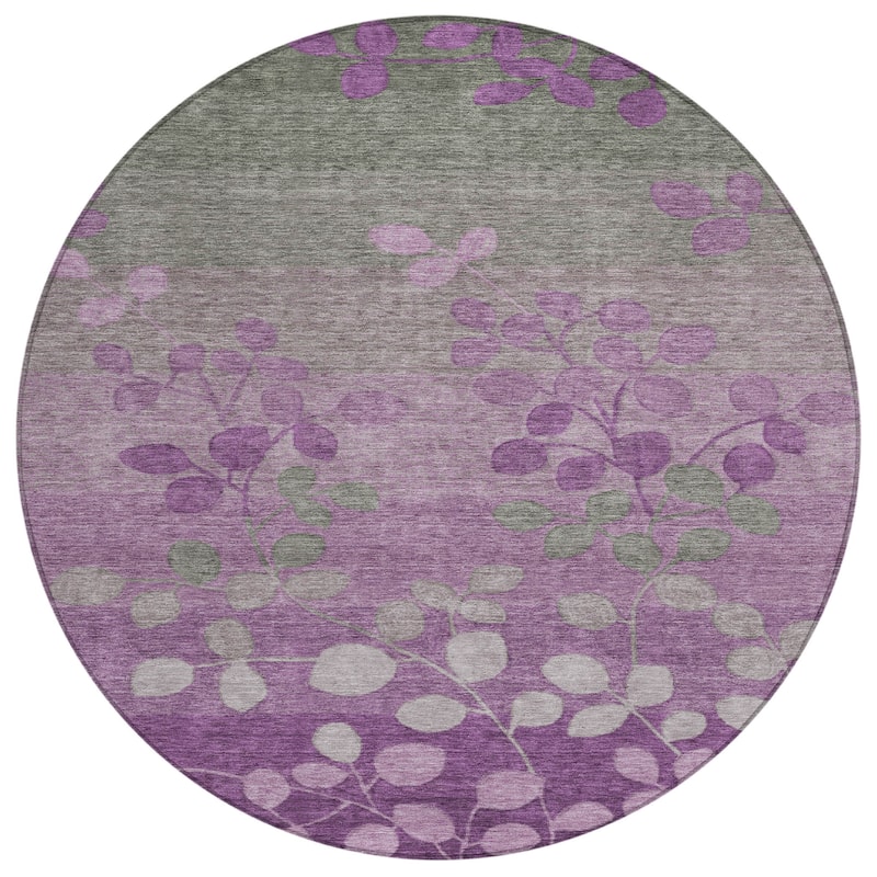 HomeRoots Floral Transitional Rectangle Outdoor Rug