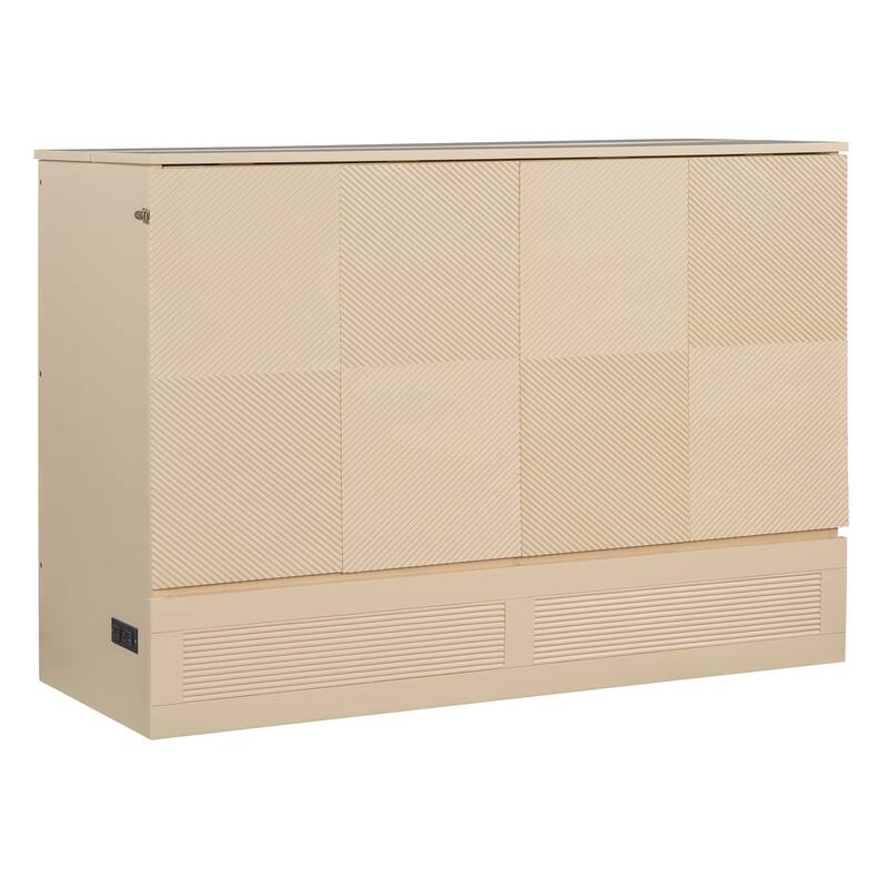 Full Size Murphy Bed with drawer and a set of Sockets & USB Ports